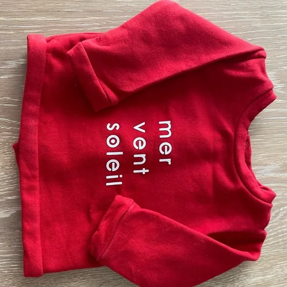 Red Jacadi six month (6 month) sweater. - Picture 1 of 4